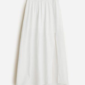 JCrew Side-slit soft gauze maxi skirt